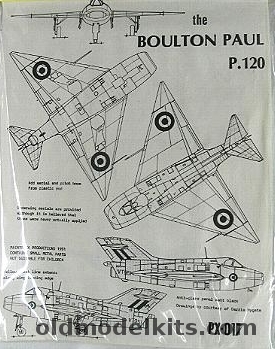 Maintrack 1/72 Boulton Paul P.120 - (P-120), PX-017 plastic model kit